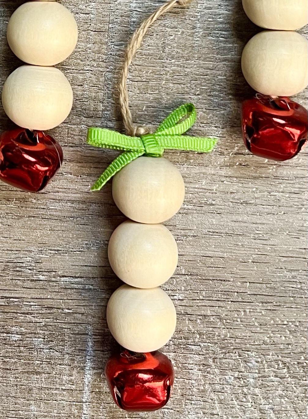 Jingle Bell Wood Bead Ornaments | Creating Me