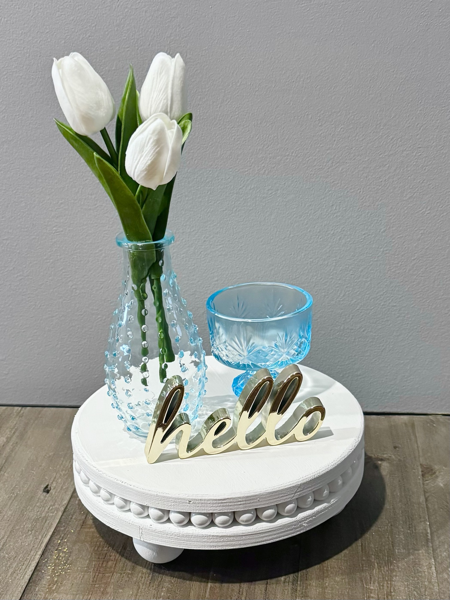 Beaded Wood Riser | Creating Me
