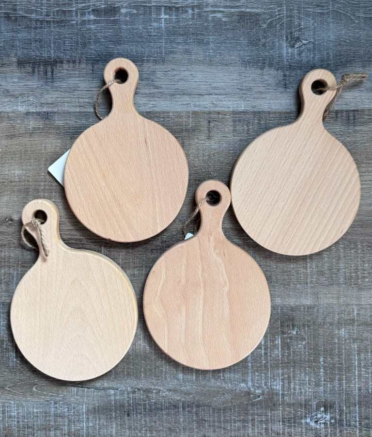 Round Mini Christmas Wood Board main image 1
