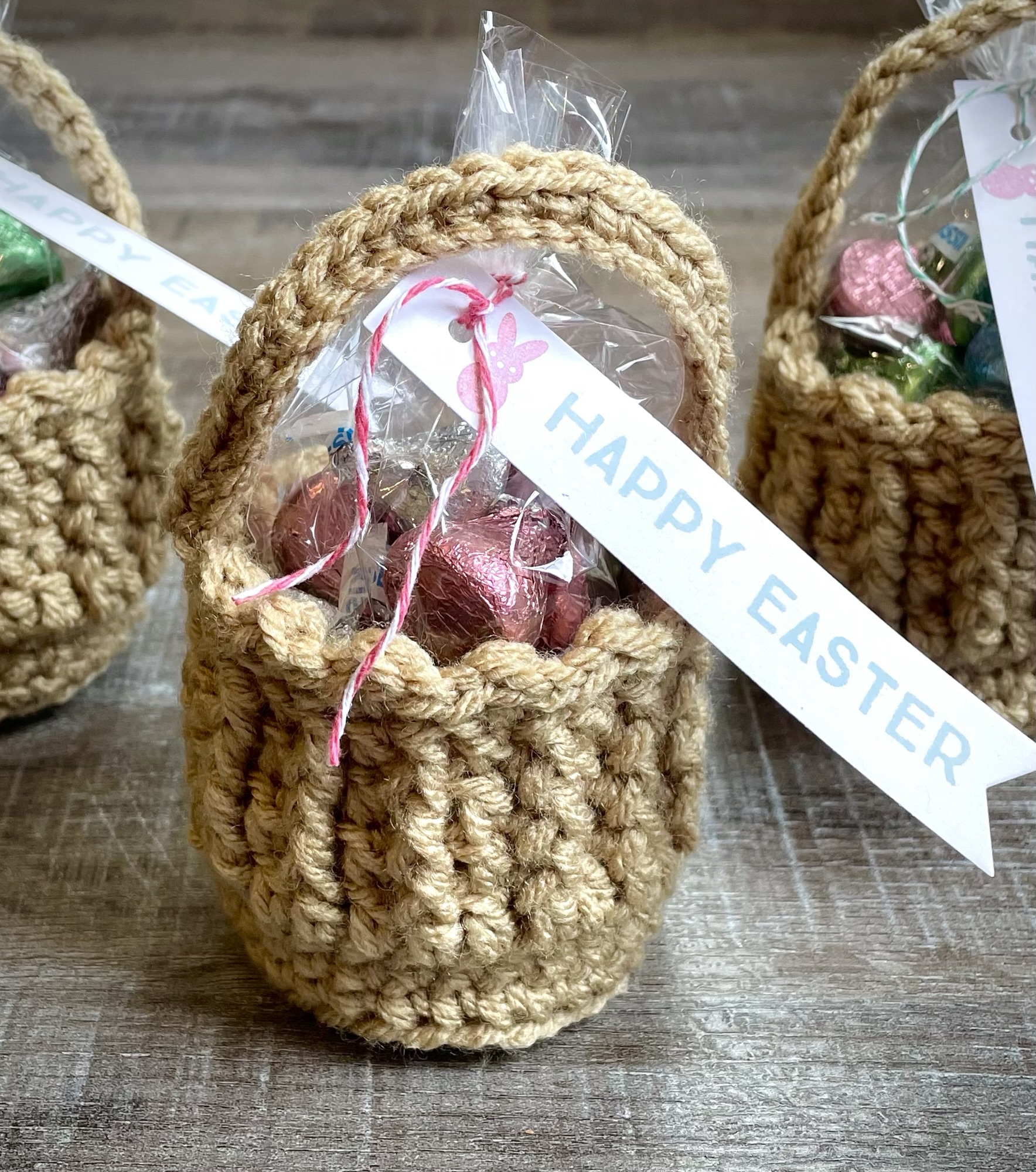 2 Mini Crochet Easter Basket Patterns | Creating Me